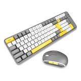 Fopett - Combo De Mouse Y Teclado De Colores, Modo Dual 2.4g