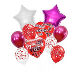 Pack 10 Globos San Valentin Decoracion Dia Del Amor