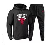 Moletom Blusa+calça Kit Conjunto Basquete Chicago Bulls