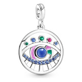  Pulseira Pandora The Eye Medallion Charm Me  Joias Feminin