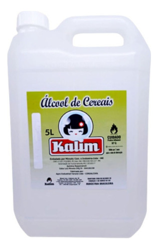 Álcool Hidratato Cereais 5 Litros Perfumaria