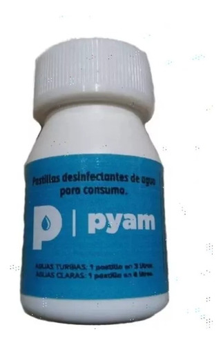 Pastillas Potabilizadoras Agua Pyam Pote 220 Comprimidos