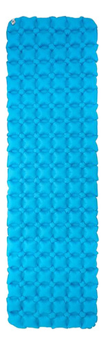Almohadilla De Dormir Inflable Colchón De Aire Cama Azul