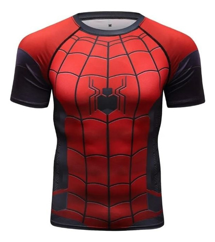Playera Camisa Spiderman Hombre Araña Avengers Cosplay Licra