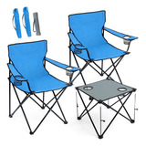 Onader Juego De 3 Sillas De Camping Plegables Con Mesa, Sill