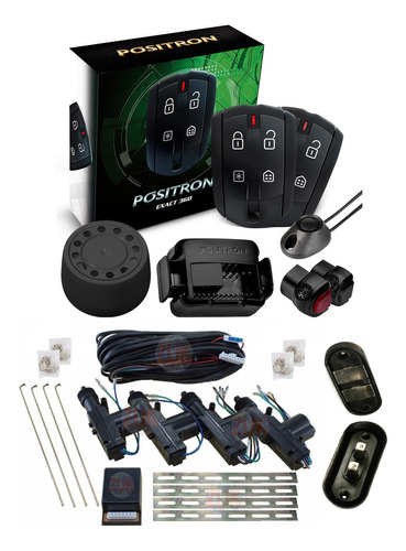 Alarma Auto Positron Ex Us + Cierre Centralizado Peugeot Partner 4ptas Con 1 Porton Lateral Zuk