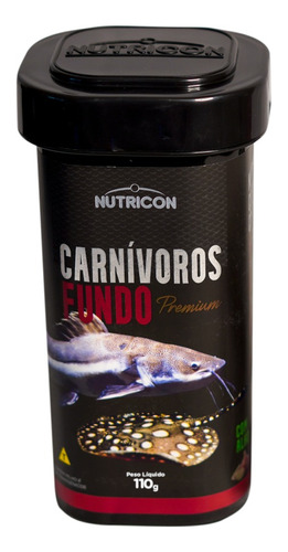 Ração Para Peixes Carnívoros Fundo Premium 110g