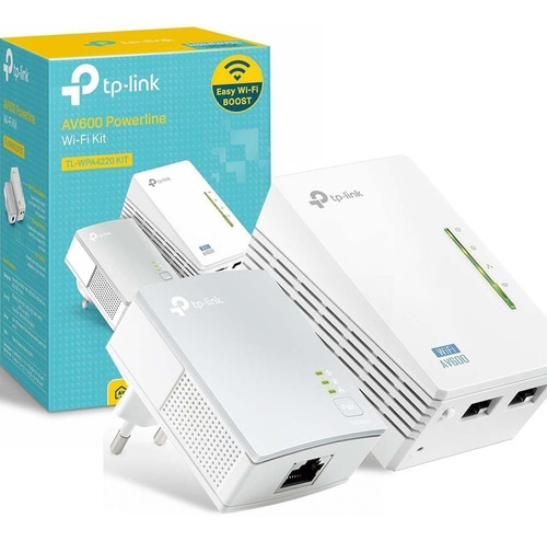 Wpa4220 Kit Tp-link Powerline Av600 Wireless Sem Fio