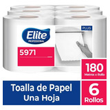 Elite Toalla En Rollo Para Manos 6 Rollos/180 Mts (5971)