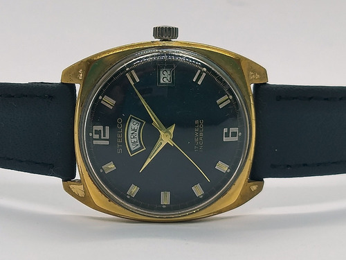 Antiguo Reloj Steelco De Cuerda Años 60's De Colección