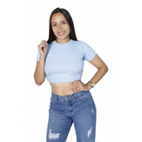 Crop Top Espalda Descubierta ( Hecho En Peru )