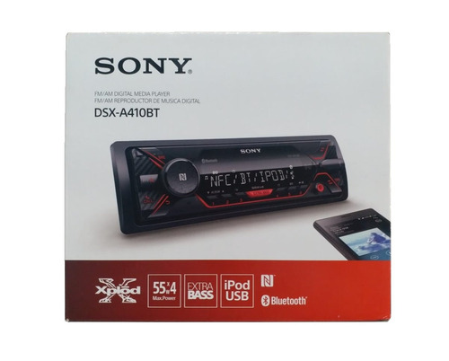 Auto Radio Sony Xplod Dsx-a410bt Bluetooth 4 X 55w Rms