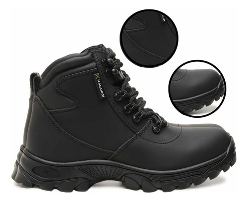 Bota Tatica Impermeavel Anti Perfuro Apache Preto