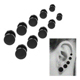 Expansor Falso, Arete, Acero, Perforación, (5 Pares) 