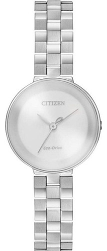 Ew5500-81a Reloj Citizen Ambiluna Eco Drive 24mm Plateado