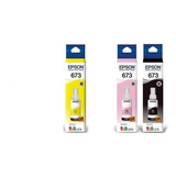 Kit Tinta Original Epson L1800 L1300 L800 T673 L850 03 Cores