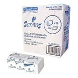 Sanitas Toalla Desechable Caja Con 20 Paquetes, Facturamos 