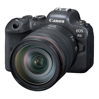 Cámara Canon Eos R6 + Lente Rf24-105mm F4 L Is Usm Color Negro | Meses sin interés