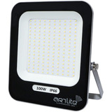 Reflector Led Are-007 100w Cuadrado Slim Ip66 Blanco Frío