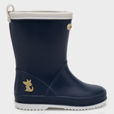 Bota De Agua Azul Marino Ribete Blanco Coyote Kids