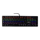 Teclado Mecanico Game Factor Kbg400-bl, Rainbow, Switch Blue