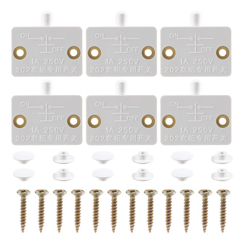 Interruptor Led De Porta J26pcs Para Luz De Armário, Cabine