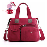 Bolsa Mujer Mano Crossbody 2en1 Múltiples Bolsillos+cartera