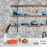 Vinil Decorativo Azulejos Modernos Adhesivo Cocina Baño 