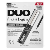 Adhesivo Duo Pegamento Pestaña Delineador Ojos 2-en-1 Negro