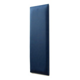 Placa Cabeceira Modulada Adesiva Estofada 20cm X 60cm - Unid Cor Suede Azul