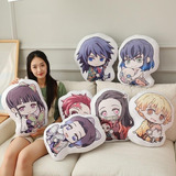 Cojin Almohada Anime Demon Slayer Chibi Personajes Esponjoso Color Inosuke Diseño De La Tela Tampa Poliester