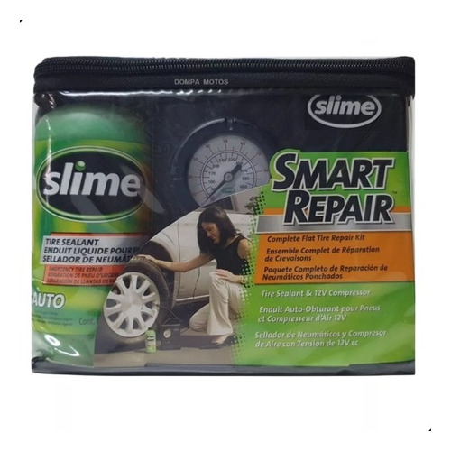 Compresor Y Sellador Slime Repair Kit Auto Moto Atv Utv 