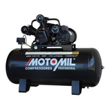 Compressor De Ar Elétrico Motomil Cmw-15/175 Monofásica 175l 3hp 127v/220v 60hz Preto