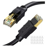 Cable Red Cat 8 Rj45 Sftp Ethernet 40 Gbps 20 Metros