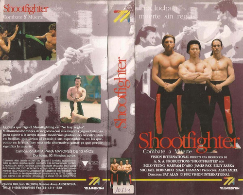 Shootfighter Vhs Bolo Yeung Artes Marciales Peleas 1992
