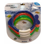 Juego Para Pileta Pez Buceo 4 Aros Sumergibles Bestway 26009