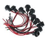 10 Socket Con Cables Para Focos Pellizco Velita T10 W3w W5w