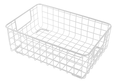 Cesta De Almacenamiento De Alambre Metálico Con Asa Para Ar