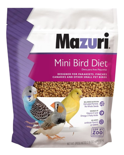 Mazuri Catitas Small Mini Bird Diet 0,9 Kg Aves - Aquarift