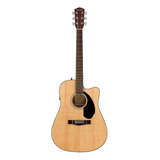 Guitarra Electroacústica Fender Classic Design Cd-60sce Para Diestros Natural Gloss