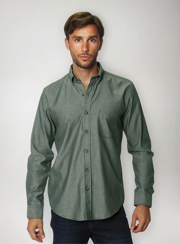 Camisa Para Hombre Manga Larga Mod.b45101 Marca Bobois® | Meses sin interés