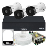 Kit 3 Cameras Seguranca Intelbras Vhl 1220 Full Hd 2mp 1080p