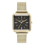 Relógio Technos Feminino Style Dourado - 2036mme/4p Cor Do Fundo Preto