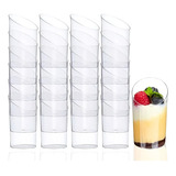 X100 Vasos Plasticos Set De Vasos Shot Postres Pocillo Desechables Pocillos Plásticos Para Postres 60ml Pasteleriacl