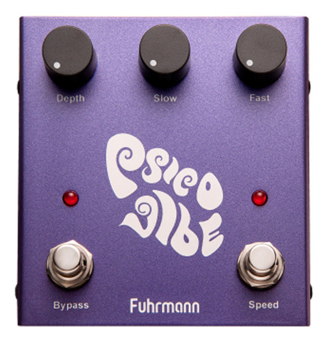 Pedal De Guitarra Fuhrmann Psycho Vibe Pv01, Color Morado