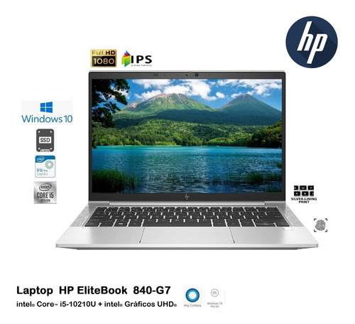 Laptop Hp Elitebook 840-g7  I5-10210u 8gb 256gb 14fhd W10pro