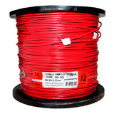 Cable Cal. 12 Rojo Thw 1 Hilo 500m Iusa 301143