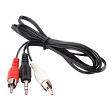 Lote 10 Pzas Cable Audio 3.5mm A Rca 1.80mts Mayoreo 