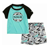 Hurley Traje De Baño Para Niño De 2 Piezas,