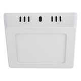 Plafón Cuadrado, Moderno, 6 W, 6500 K, Led, Blanco 47442